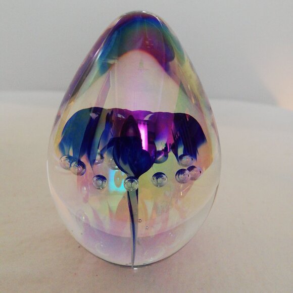 Vintage James Alloway Art Glass Paper Weight - Picture 2 of 3